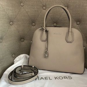 Michael Kors Mercer Large Dome Leather Satchel